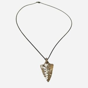 Silver Arrowhead Pendant Necklace